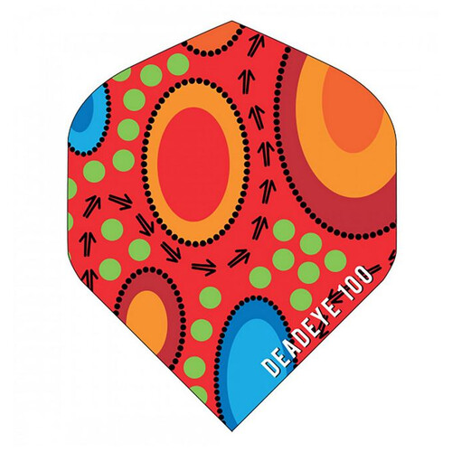 Aboriginal Dart Flights Red Field