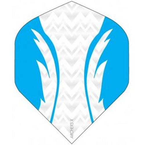Archers X 100 Micron Pro Flights White Aqua