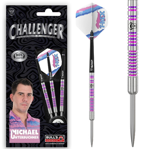 Bulls Challenger Darts Steel Tip 90% Tungsten Michael Unterbuchner