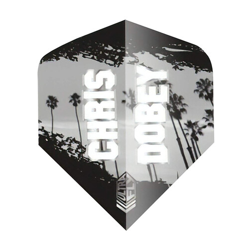 Chris Dobey SILVER Unicorn Ultrafly Standard Dartflights