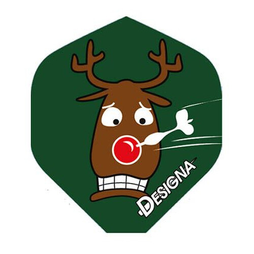 Dart Flights Christmas Rudolf