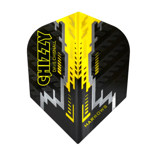 Dave Chisnall CHIZZY Harrows Prime Black Standard Dartflights
