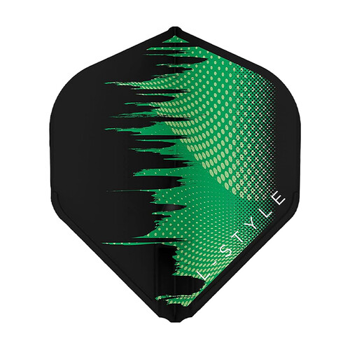 David Evans GREEN L-Style Champagne Ring Standard Dartflights