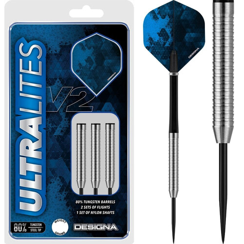 Designa Ultralites V2 Darts Steel Tip M5 Razor Grip - 22g