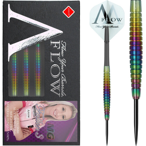 Dynasty Darts Black Line Steel Tip Fallon Sherrock Rainbow 23g