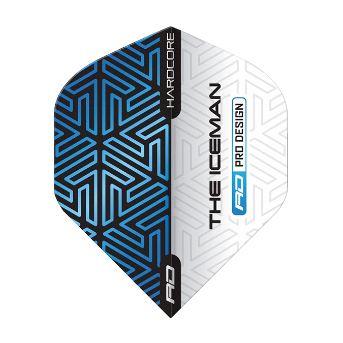 Gerwyn Price THE ICEMAN Red Dragon BLUE WHITE Standard Dartflights