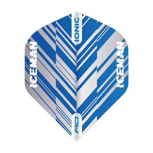 Gerwyn Price THE ICEMAN Red Dragon BLUE WHITE STRIPES Standard Dartflights