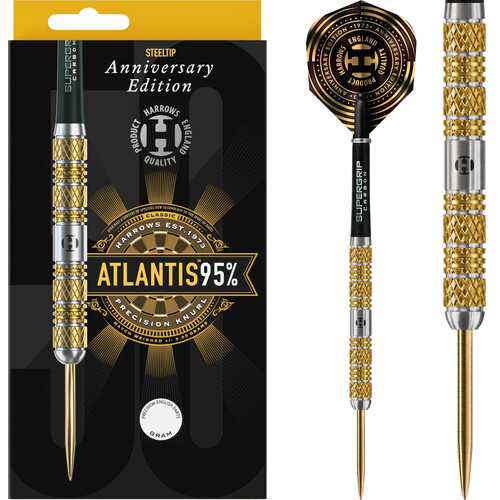 Harrows Atlantis Darts Steel Tip 95 Anniversary Edition Gold Titanium