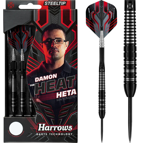 Harrows Damon Heta Darts Steel Tip - The Heat Black