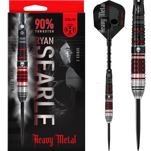 Harrows Ryan Searle Darts Heavy Metal Steel Tip 90% Tungsten Series 2
