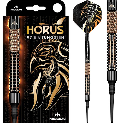 Mission Horus Darts Soft Tip - 97.5% Tungsten - Black Bronze Electro