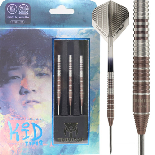 Trinidad Undisputed Darts Steel Tip 95% Tungsten - KID2 24g