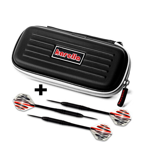 Karella - Dartset - Winner Blackstar - Steeldart inkl. Dartcase