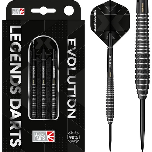 Legend Darts Steel Tip Revolution Series B12 Black Torpedo Mix
