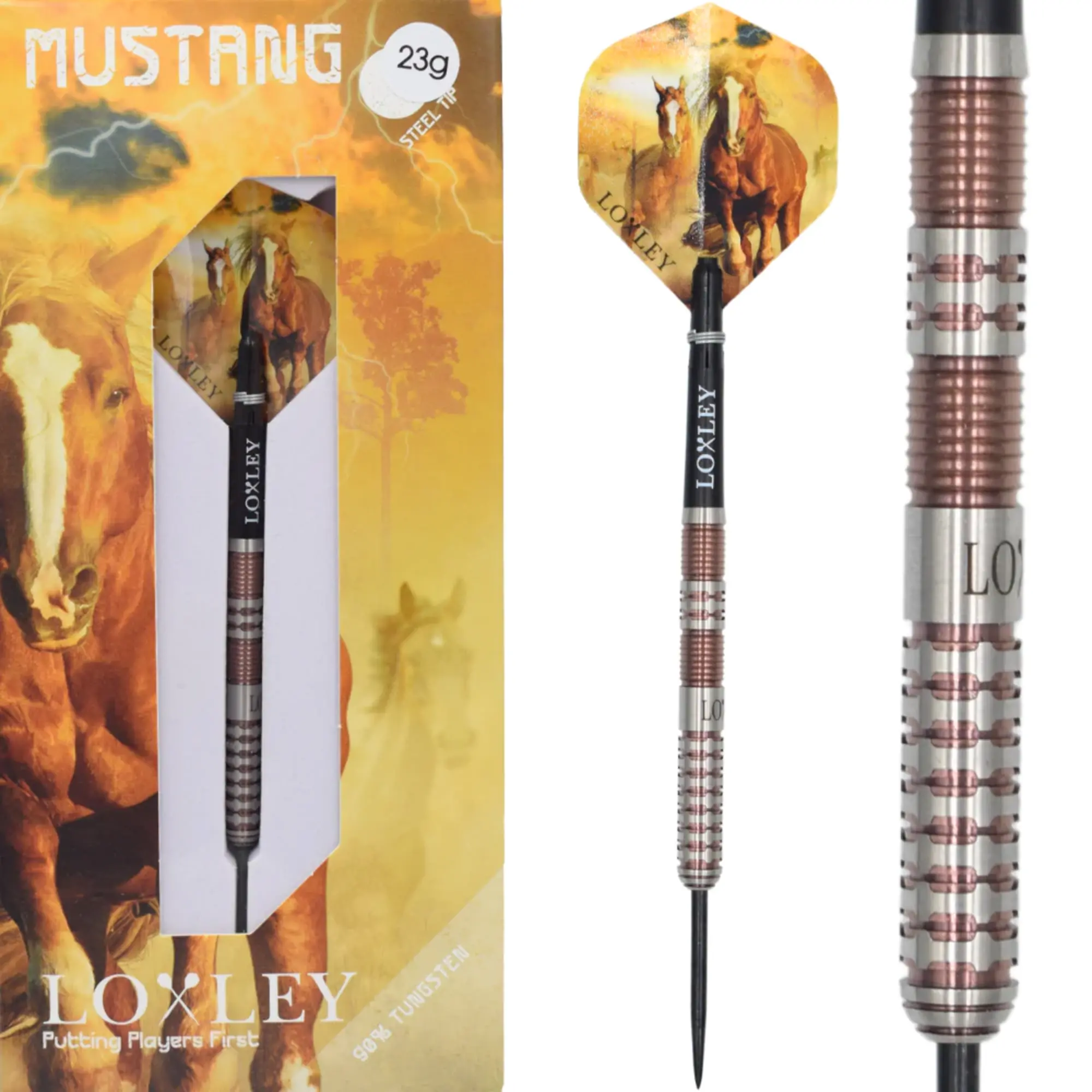 Loxley Mustang 90% Tungsten Steeldarts 22gr.