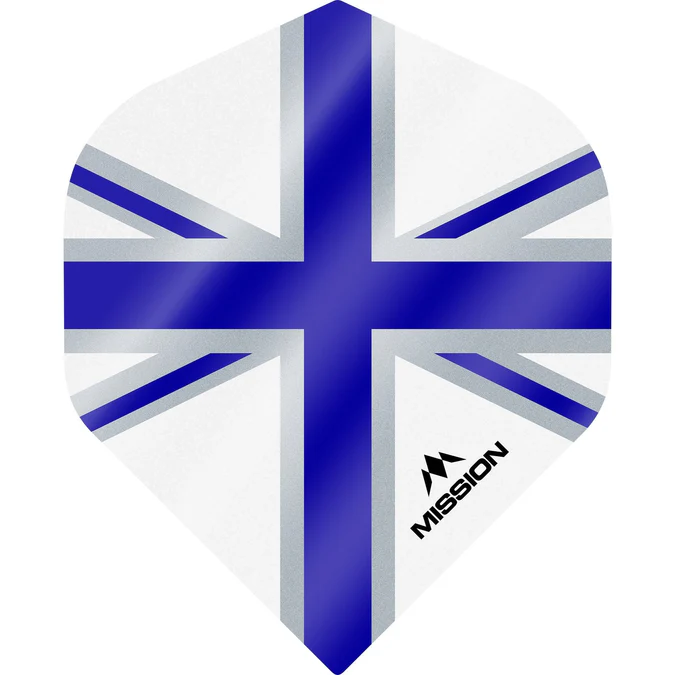 Mission Alliance-X Union Jack No2 WHITE Standard Dartflights