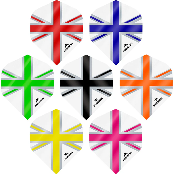 Mission Alliance-X Union Jack No2 WHITE Standard Dartflights