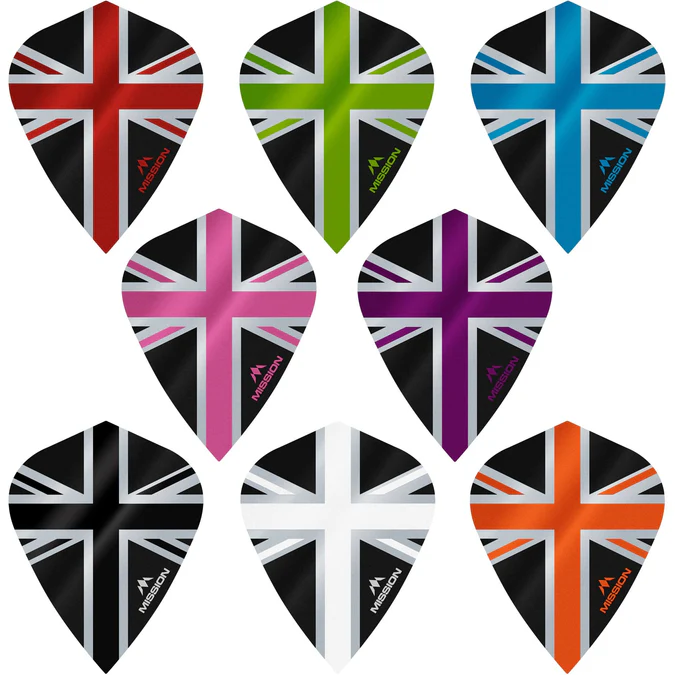 Mission Alliance-X Union Jack BLACK Kite Dartflights