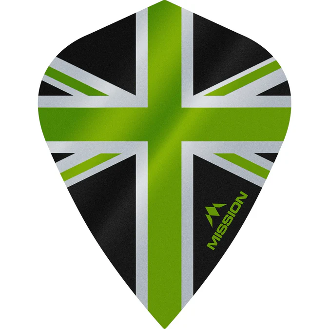Mission Alliance-X Union Jack BLACK Kite Dartflights