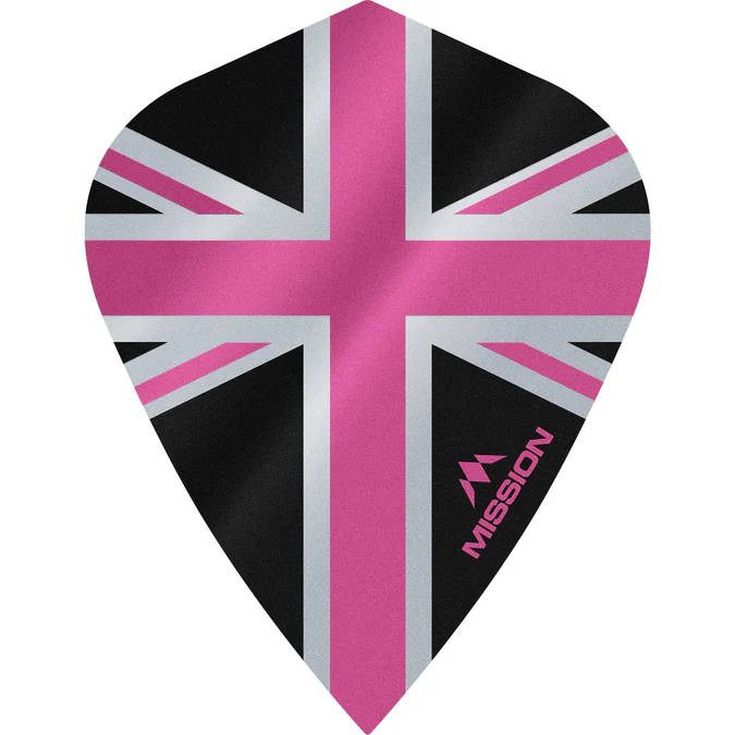 Mission Alliance-X Union Jack BLACK Kite Dartflights