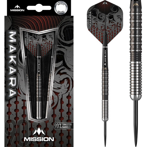 Mission Makara Darts Steel Tip M1 Graphite PVD Black 20gr.
