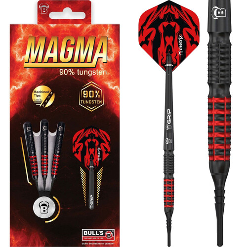 Bulls Magma Darts Soft Tip - Schwarz und Rot