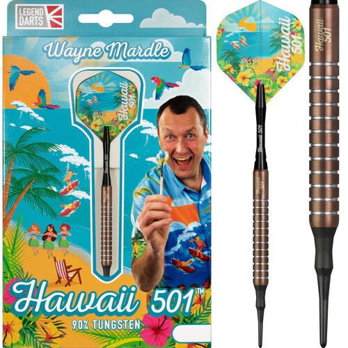 Legend Wayne Mardle Darts Soft Tip Hawaii 501 Silica