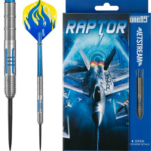 One80 Jetstream Darts Steel Tip Tungsten Blue Raptor
