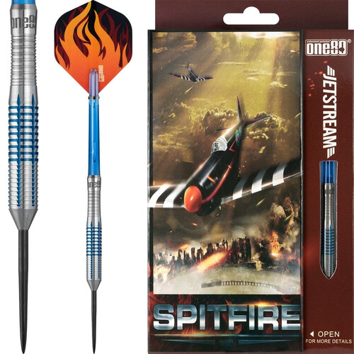 One80 Jetstream Darts Steel Tip Tungsten Blue Spitfire