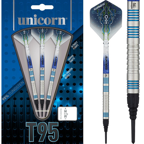 Unicorn T95 Darts Soft Tip Core XL S2 Blue