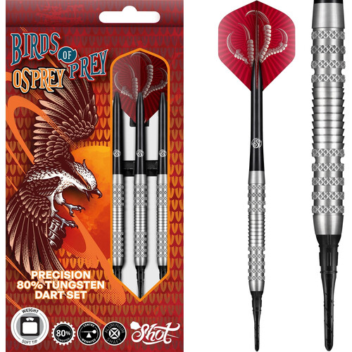 Shot Birds of Prey Darts Soft Tip Tungsten - Osprey