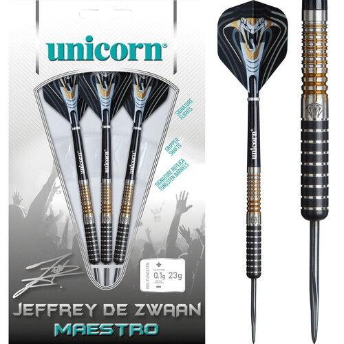 Unicorn Maestro Darts Steel Tip 90% Tungsten - Jeffrey de Zwaan P3