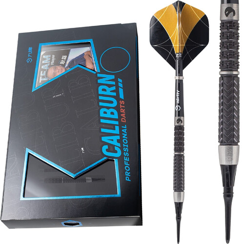 Caliburn Player Darts Soft Tip 95% Black Titanium ET II