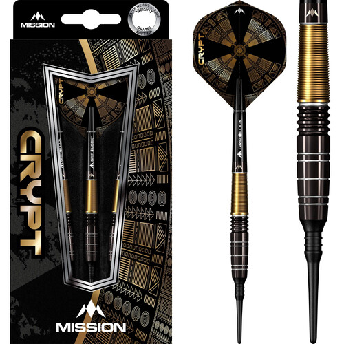 Mission Crypt Darts Soft Tip M1 Black/Gold