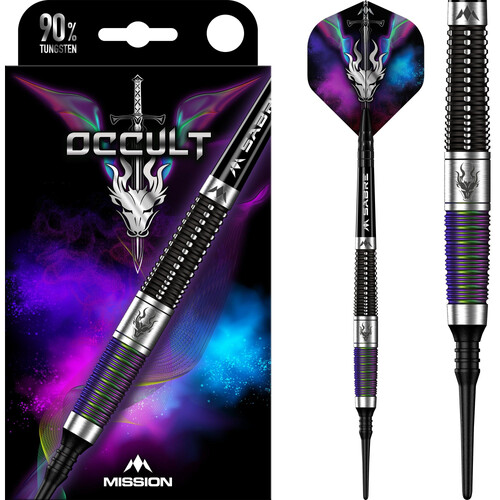 Mission Occult Darts Soft Tip 90% - Black Coral PVD