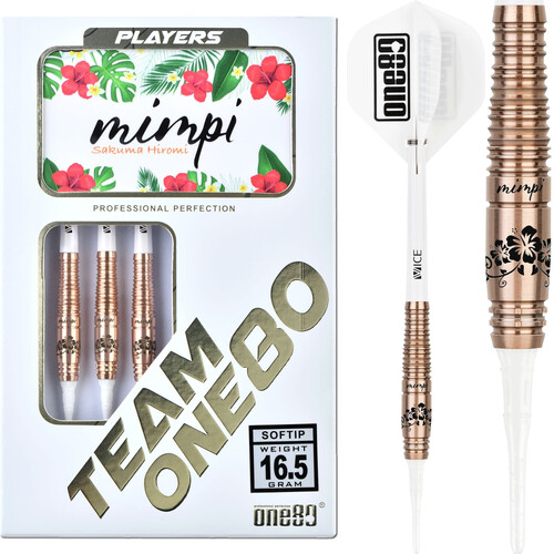 One80 Sakuma Hiromi Darts Soft Tip Mimpi Signature Rose Gold 16.5g