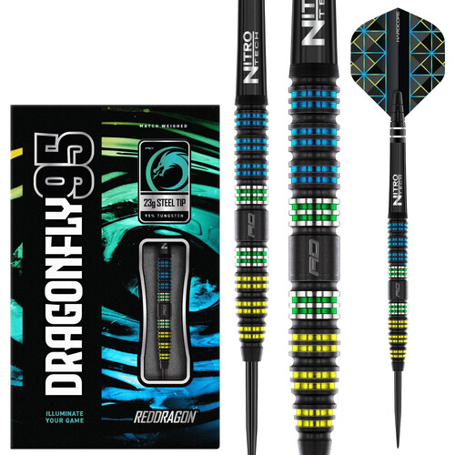 Red Dragon Dragonfly 95 Black Tapered Steeldarts