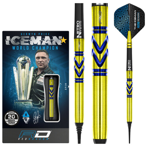 Gerwyn Price Avalanche Pro Gold 90% Tungsten Softdarts