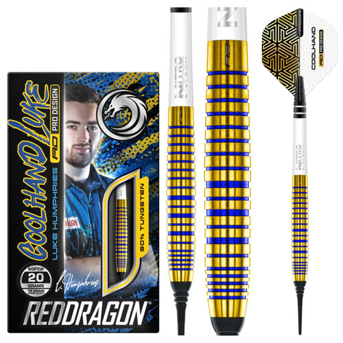 Red Dragon Luke Humphries TX3 Gold 90% Tungsten Softdarts