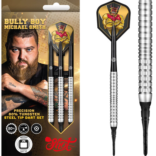 Shot Michael Smith Darts - Soft Tip Tungsten Bully Boy Precision