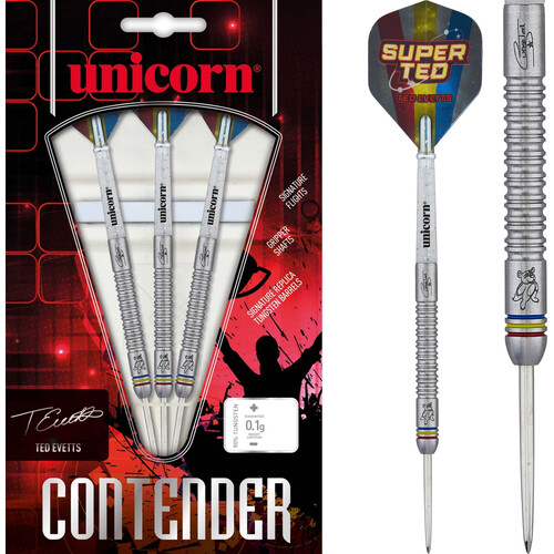 Unicorn Ted Evetts Darts Steel Tip - Contender Super Ted V2